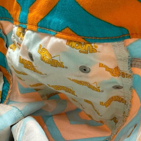 Loudmouth South Beach Print Mid-Rise Golf Pants - Picture 6 of 7